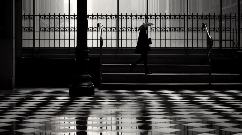 well-composed street photographs that utilize the rule of thirds leading lines, and framing techniques